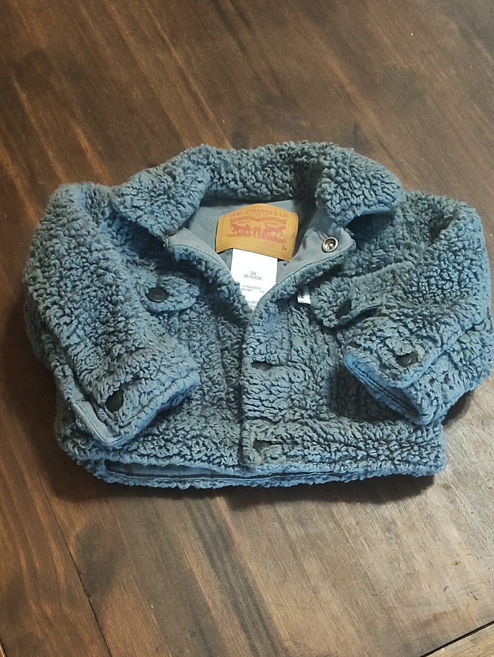 Levi's Infant Grey Sherpa Jacket